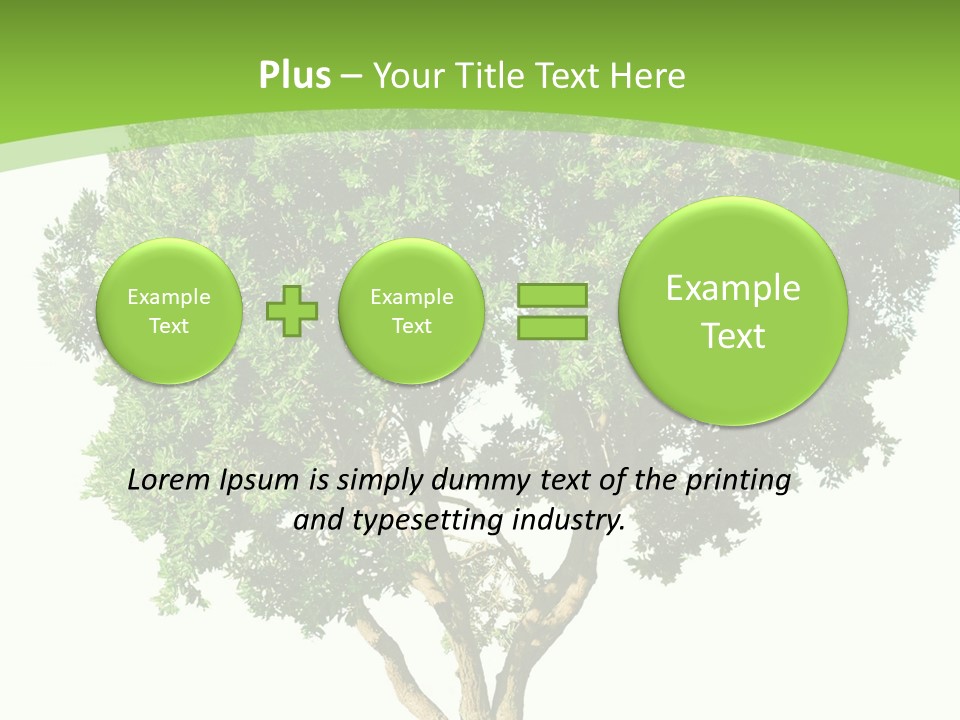 Tree White Background PowerPoint Template