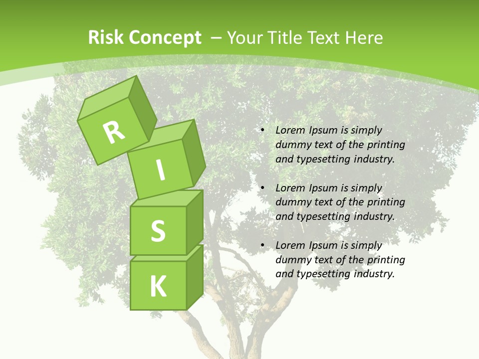 Tree White Background PowerPoint Template