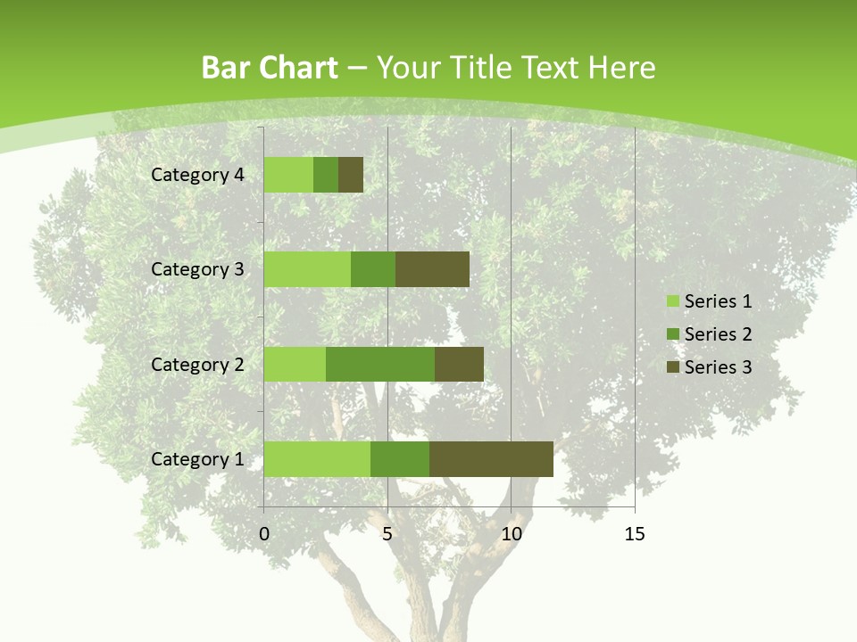 Tree White Background PowerPoint Template