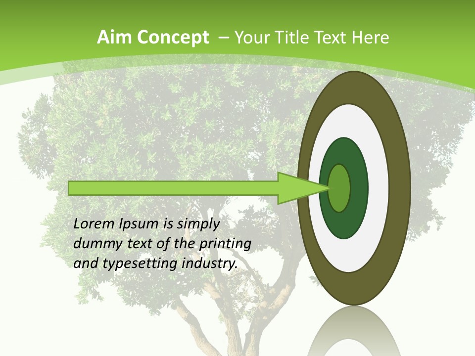 Tree White Background PowerPoint Template