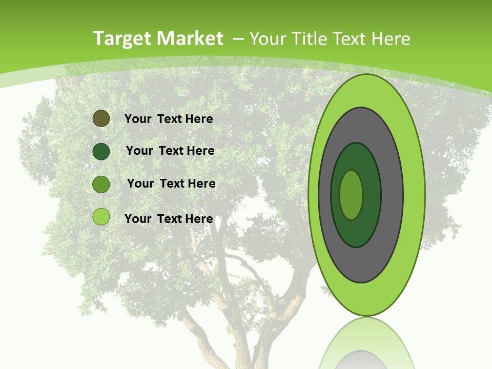 Tree White Background PowerPoint Template