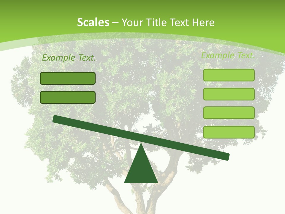 Tree White Background PowerPoint Template