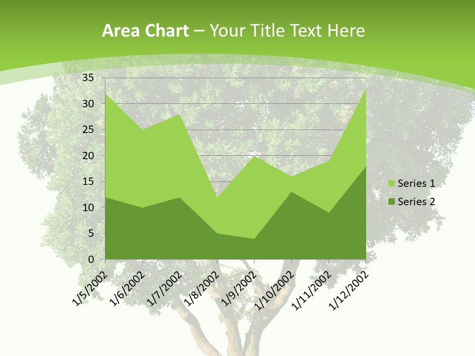 Tree White Background PowerPoint Template