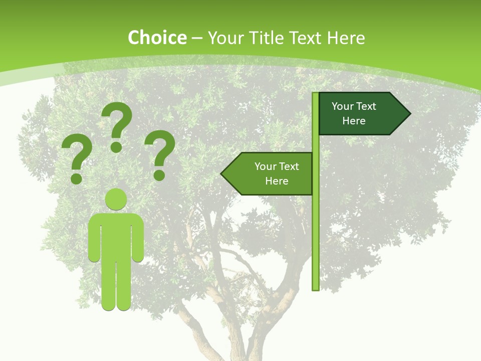 Tree White Background PowerPoint Template