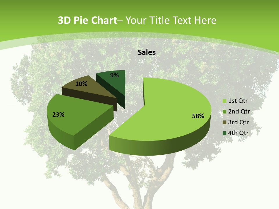Tree White Background PowerPoint Template