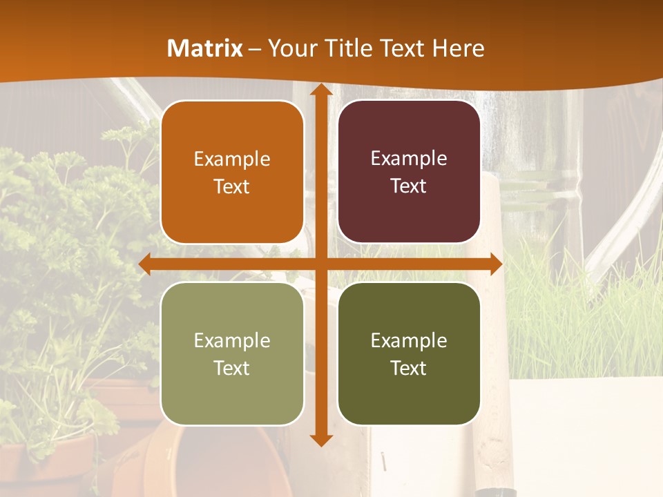 Potted Care Farm PowerPoint Template