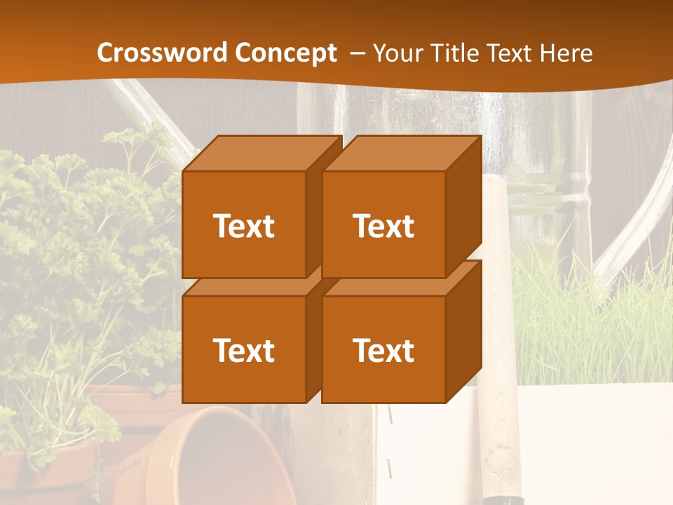 Potted Care Farm PowerPoint Template