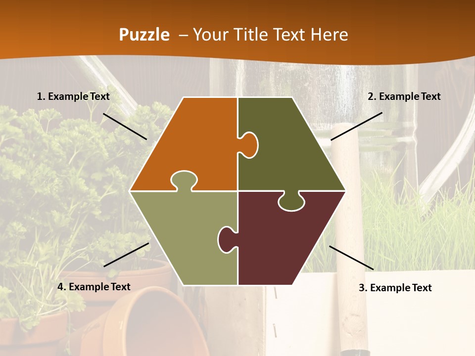 Potted Care Farm PowerPoint Template