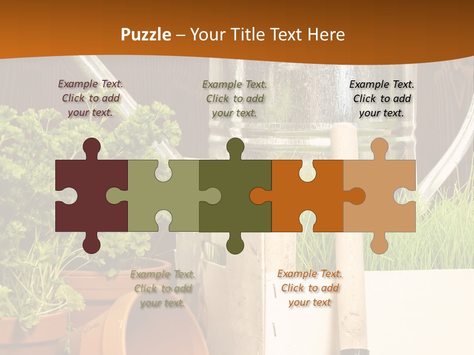 Potted Care Farm PowerPoint Template