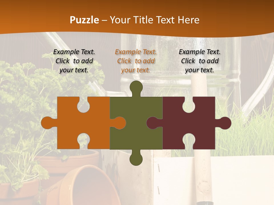 Potted Care Farm PowerPoint Template