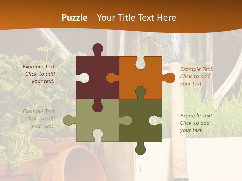 Potted Care Farm PowerPoint Template