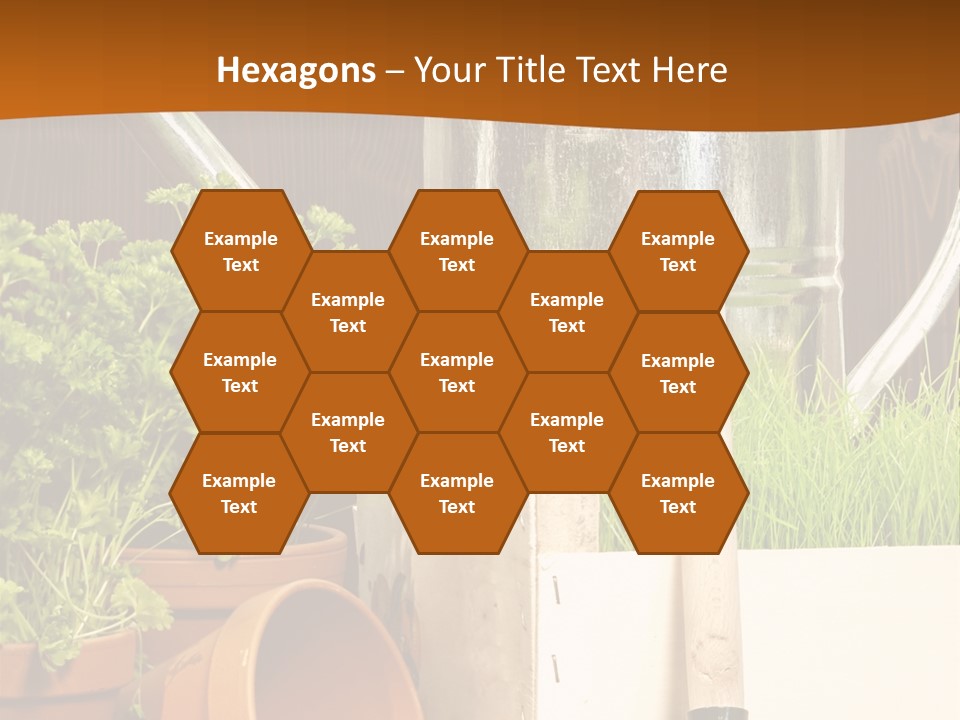 Potted Care Farm PowerPoint Template