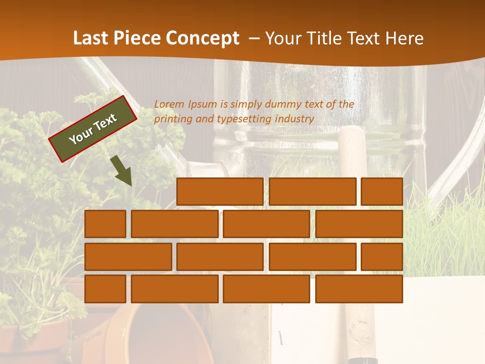 Potted Care Farm PowerPoint Template