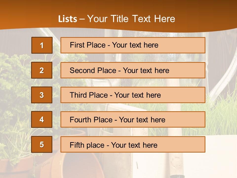Potted Care Farm PowerPoint Template