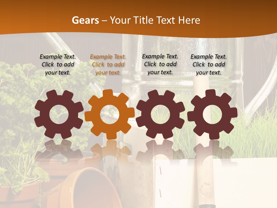 Potted Care Farm PowerPoint Template