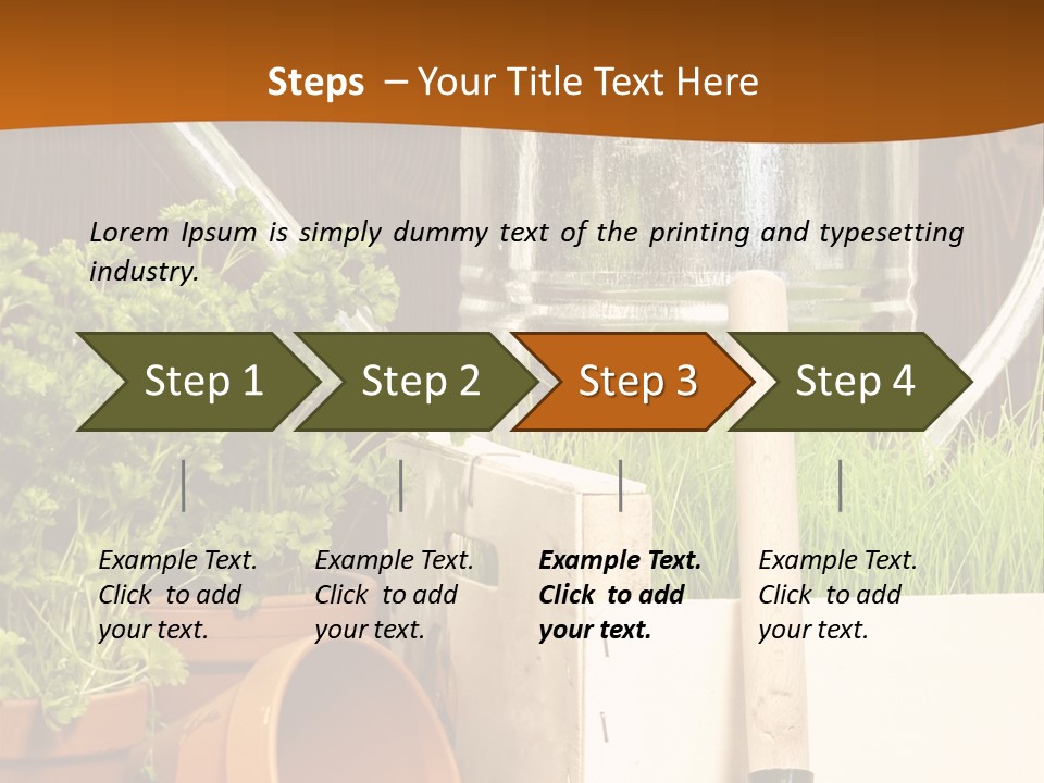 Potted Care Farm PowerPoint Template
