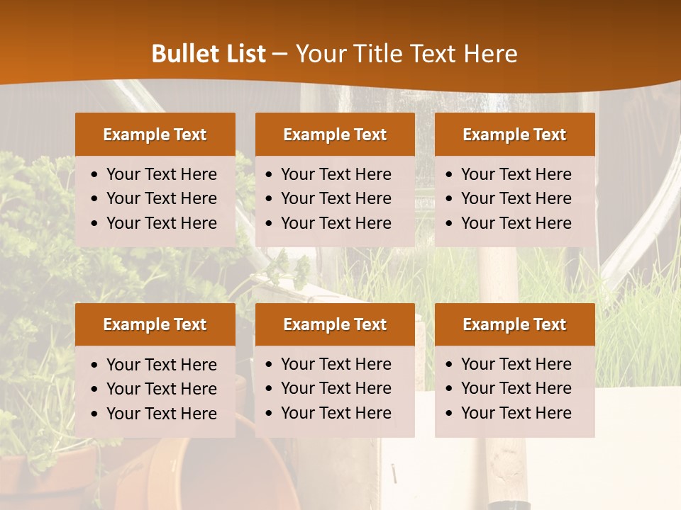 Potted Care Farm PowerPoint Template