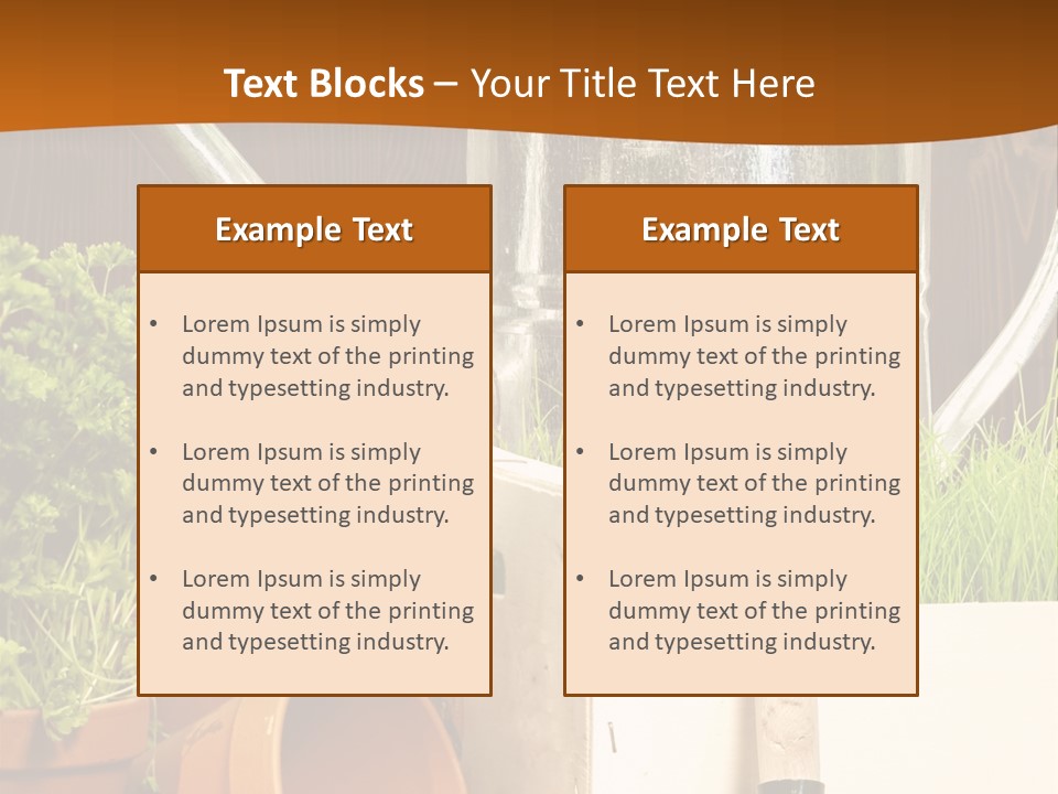 Potted Care Farm PowerPoint Template