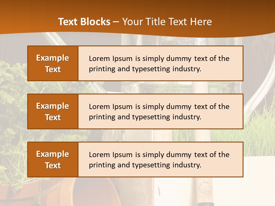 Potted Care Farm PowerPoint Template