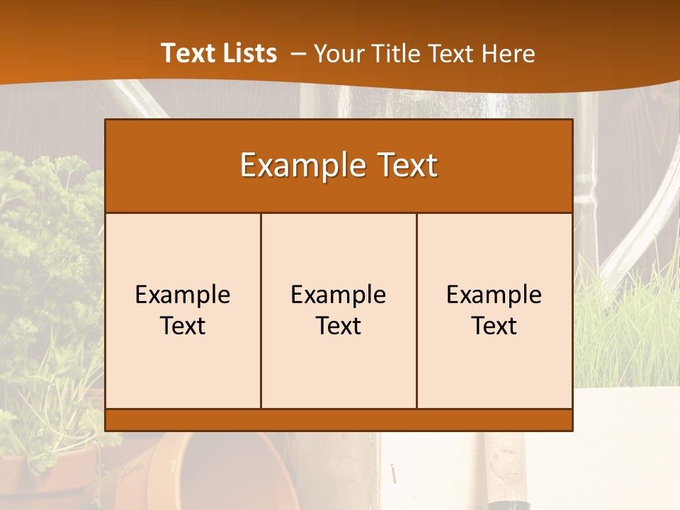 Potted Care Farm PowerPoint Template