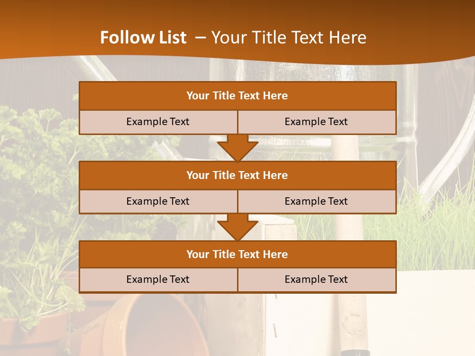 Potted Care Farm PowerPoint Template