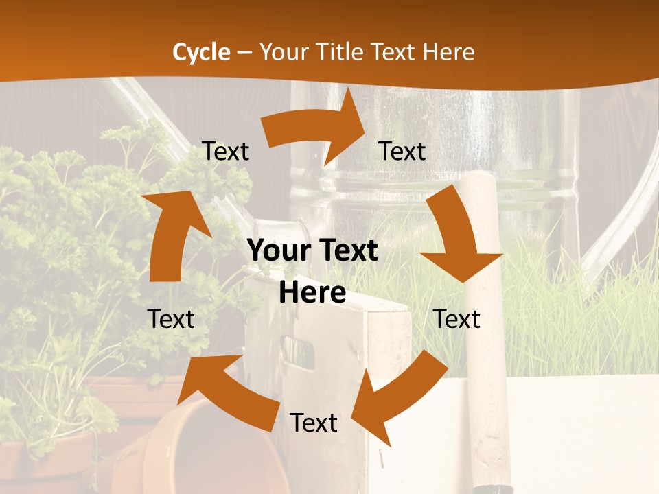 Potted Care Farm PowerPoint Template