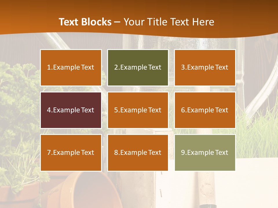 Potted Care Farm PowerPoint Template