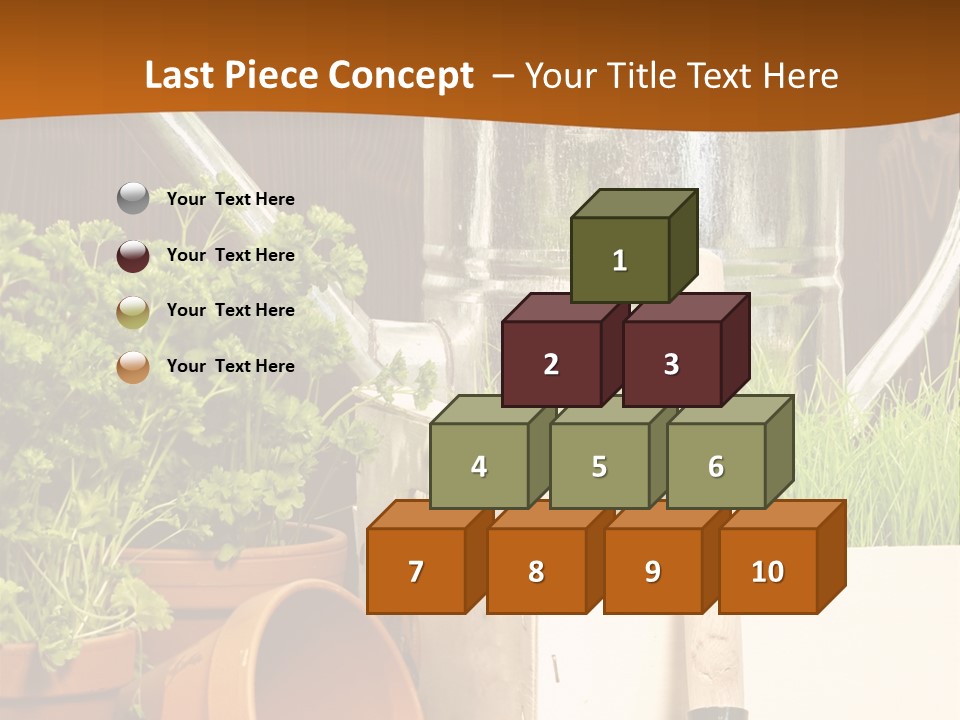 Potted Care Farm PowerPoint Template