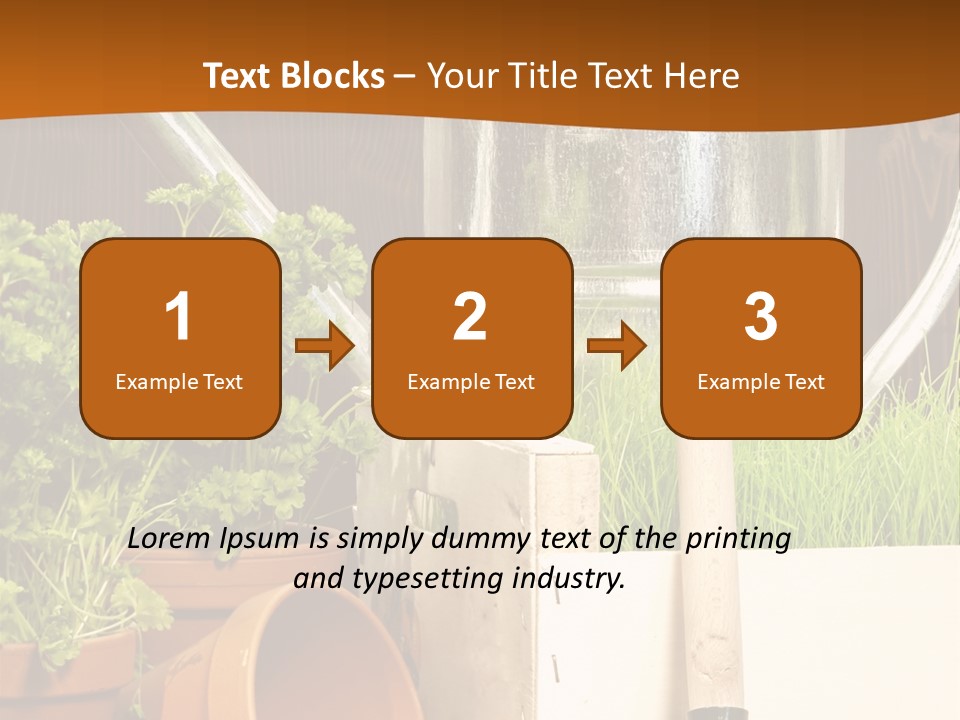 Potted Care Farm PowerPoint Template