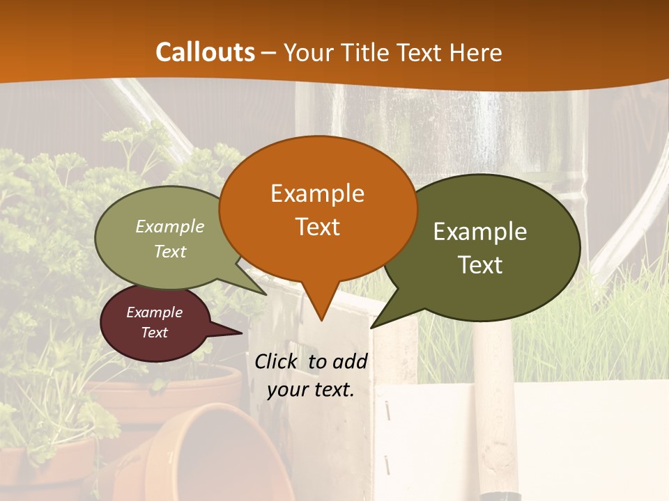 Potted Care Farm PowerPoint Template