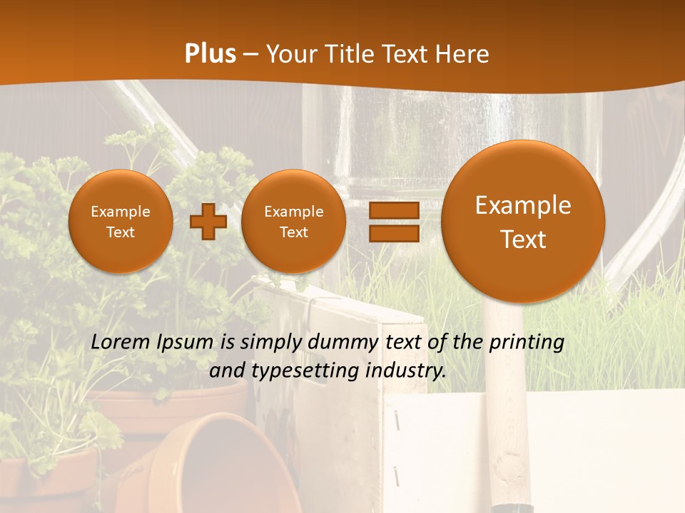 Potted Care Farm PowerPoint Template