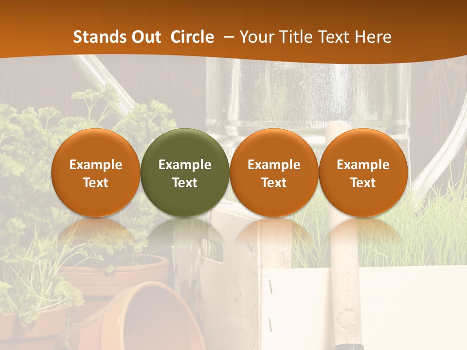 Potted Care Farm PowerPoint Template