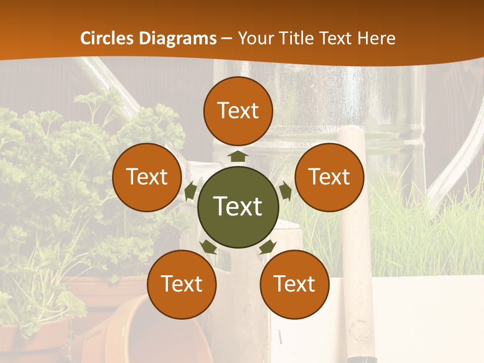 Potted Care Farm PowerPoint Template