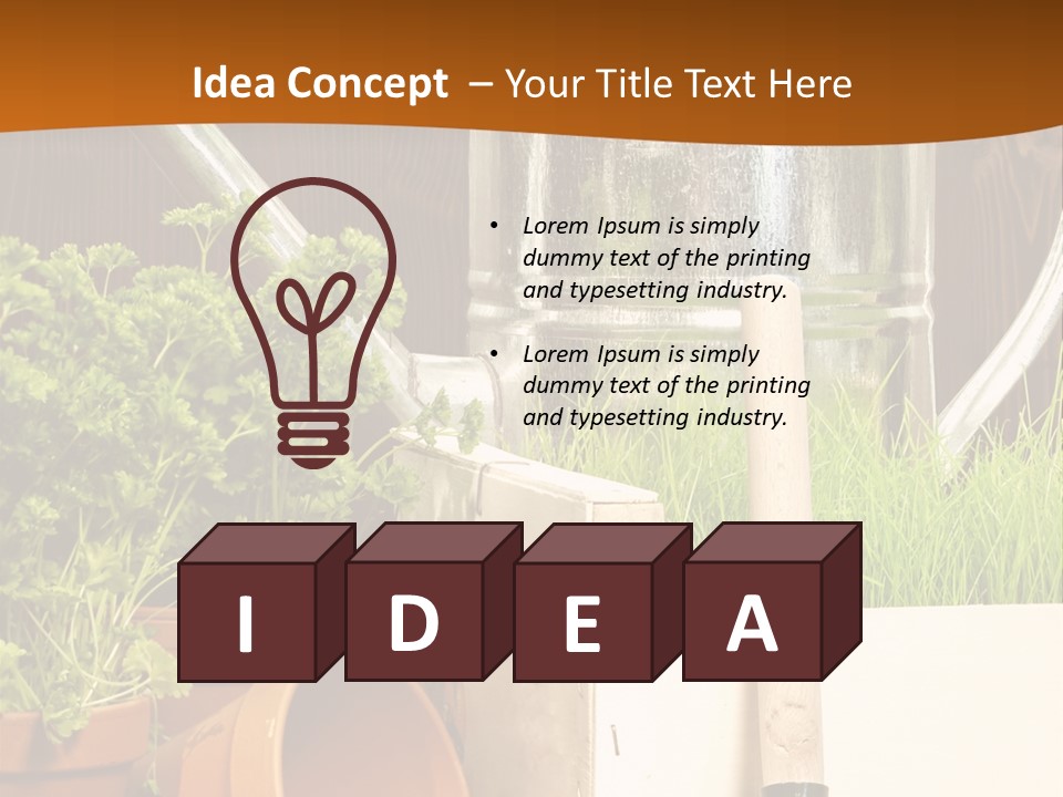 Potted Care Farm PowerPoint Template