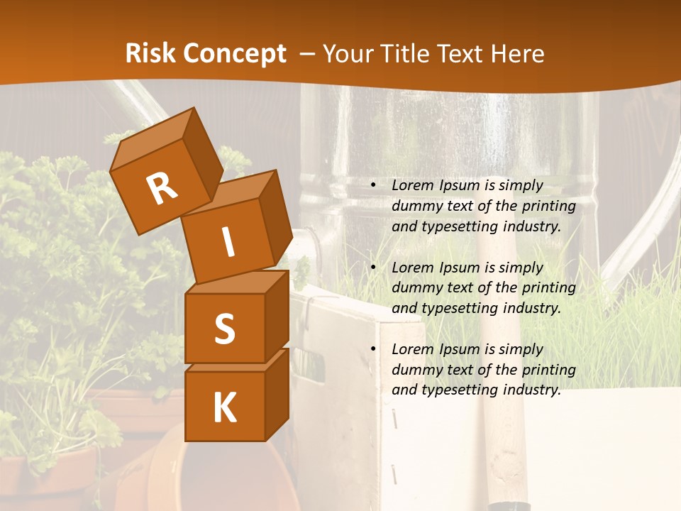 Potted Care Farm PowerPoint Template