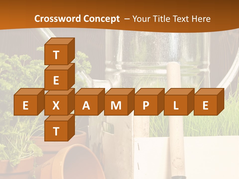 Potted Care Farm PowerPoint Template