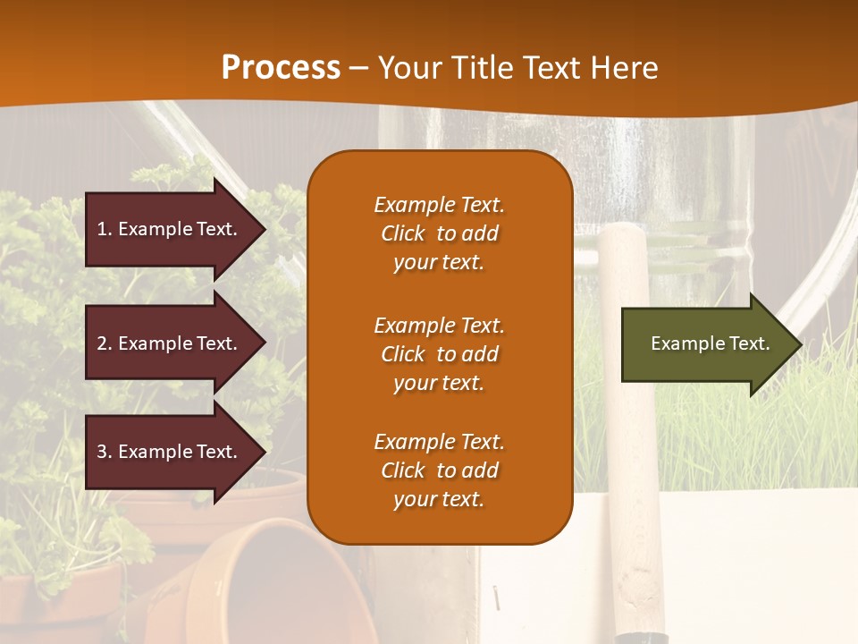 Potted Care Farm PowerPoint Template
