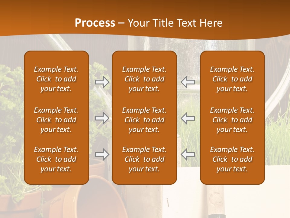 Potted Care Farm PowerPoint Template