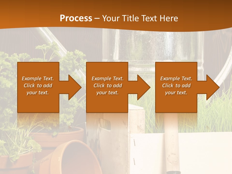 Potted Care Farm PowerPoint Template