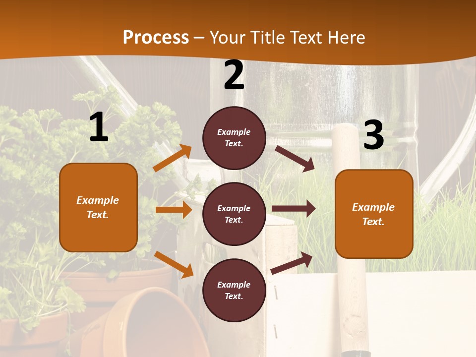 Potted Care Farm PowerPoint Template