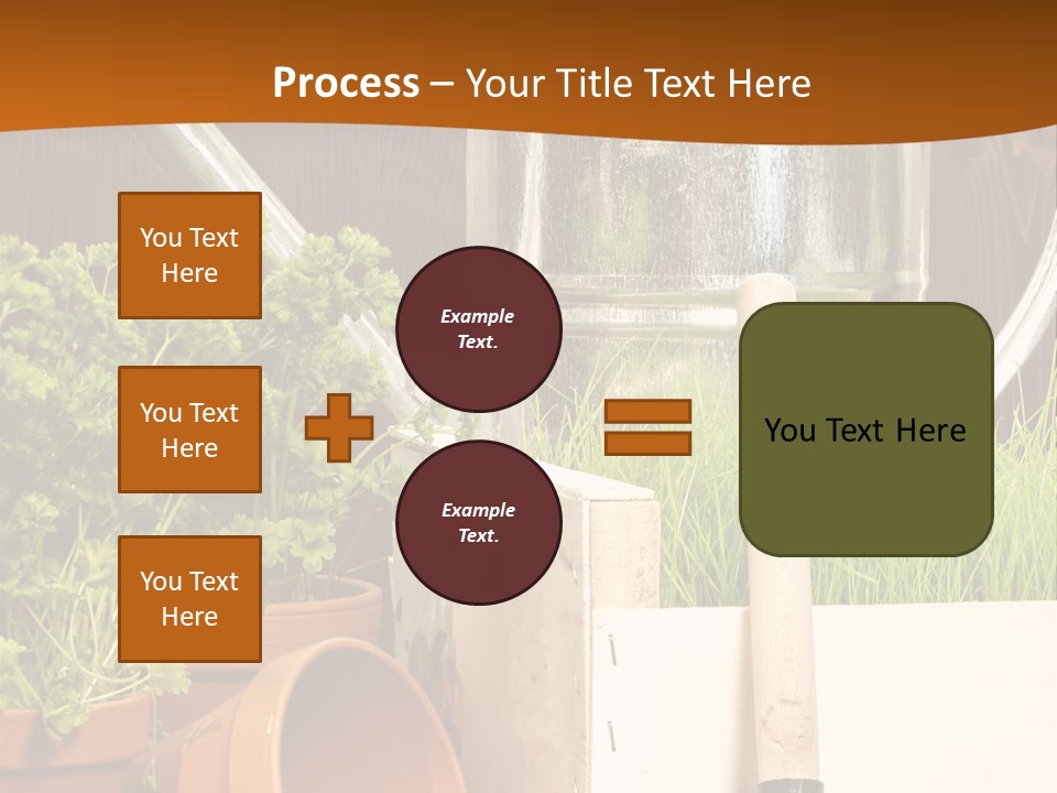 Potted Care Farm PowerPoint Template