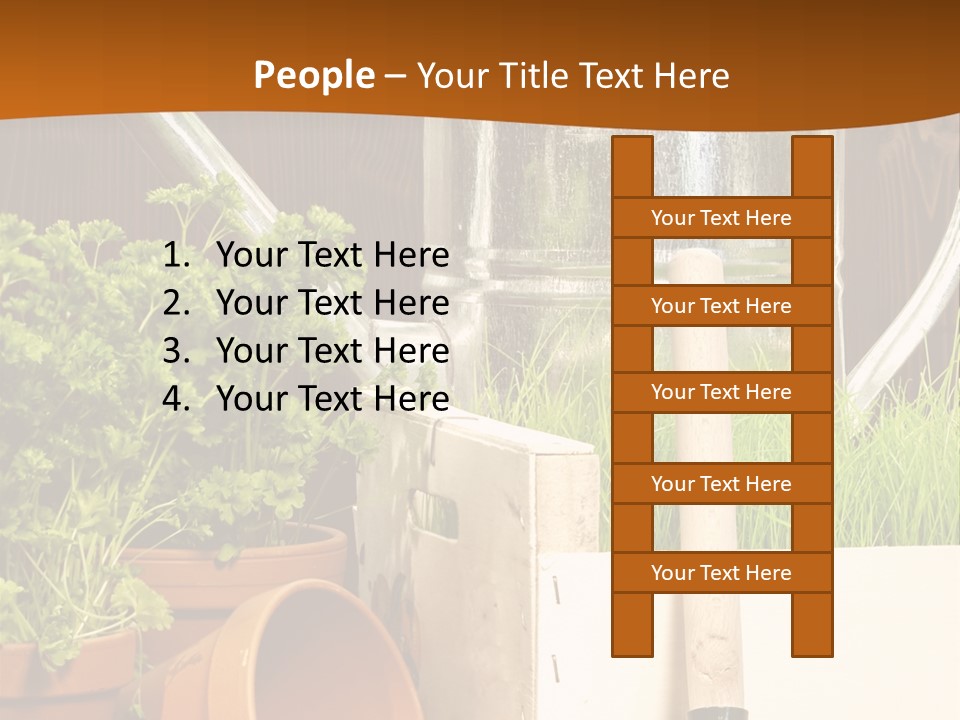 Potted Care Farm PowerPoint Template