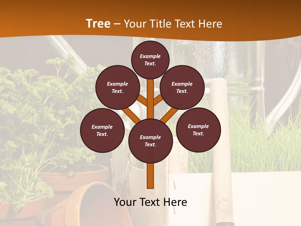 Potted Care Farm PowerPoint Template