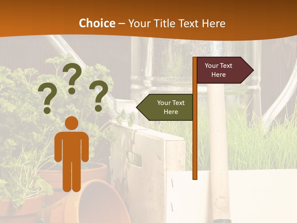 Potted Care Farm PowerPoint Template