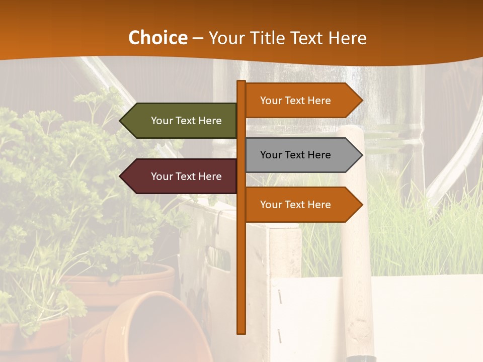 Potted Care Farm PowerPoint Template