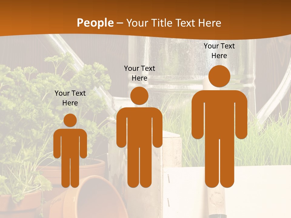 Potted Care Farm PowerPoint Template
