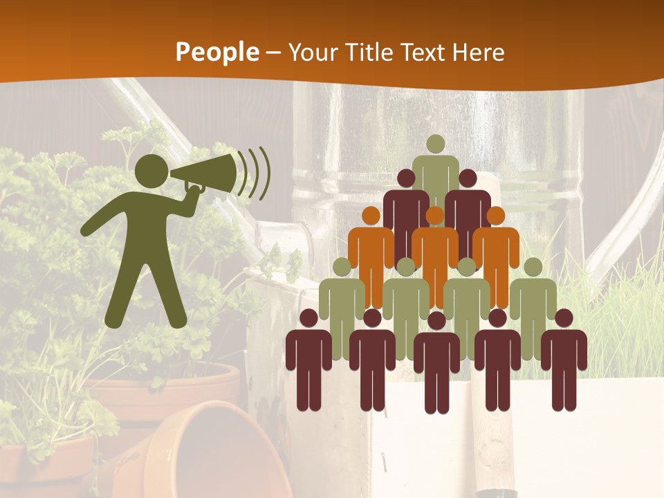 Potted Care Farm PowerPoint Template
