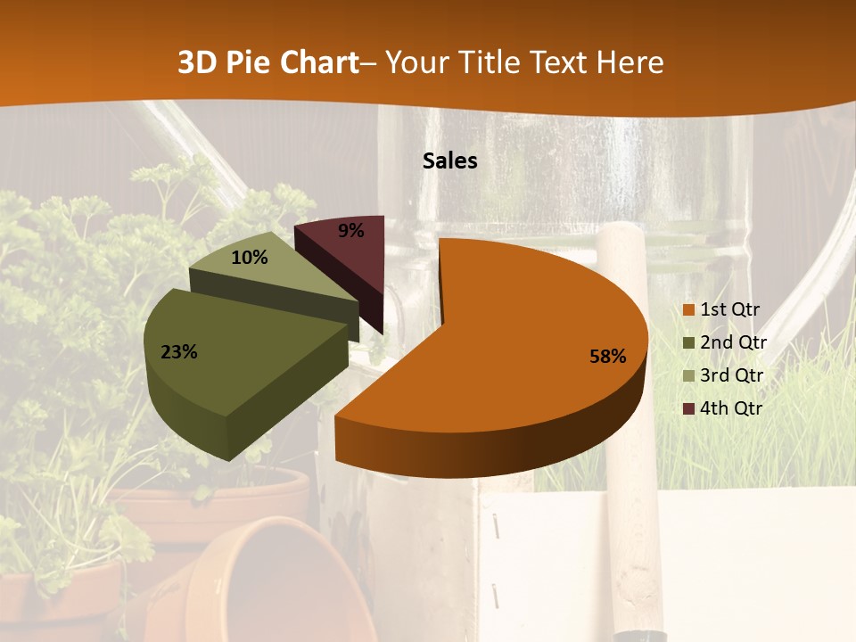 Potted Care Farm PowerPoint Template