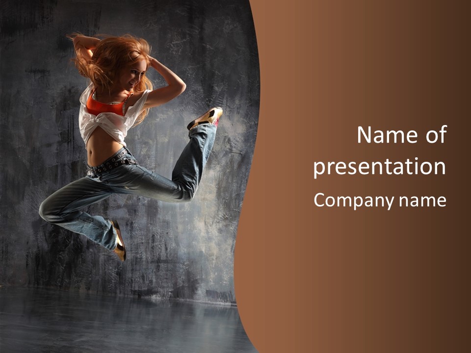 Dance Girl PowerPoint Template