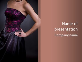 Cocktail Dress PowerPoint Template